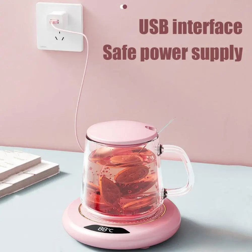 Revolutionary Intelligent Coffee Mug Warmer with 3 Temperature Settings - Keep Your Beverages Perfectly Warm Anywhere!